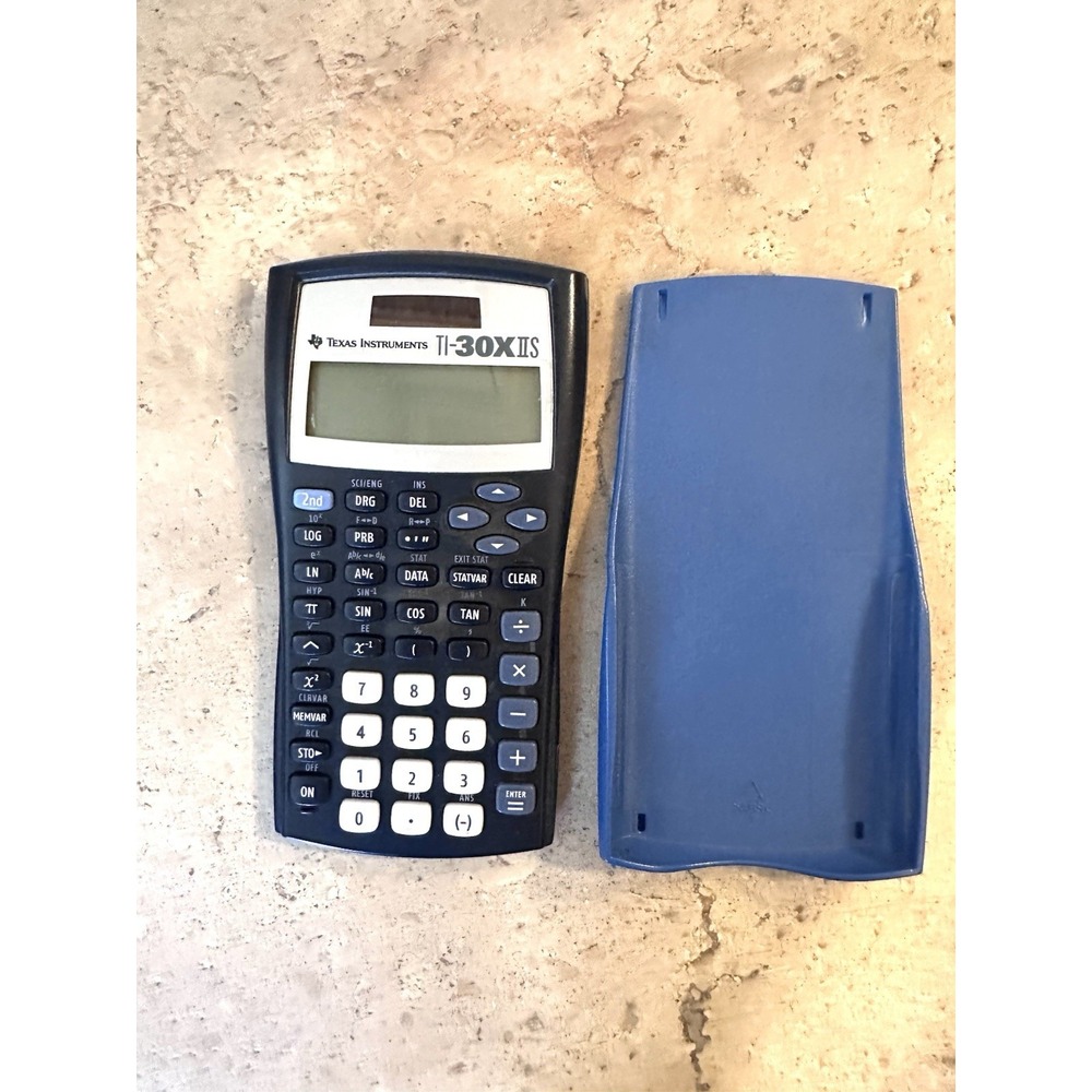 Texas Instruments TI-30X IIS Scientific Calculator Blue w/ Cover Tested Working